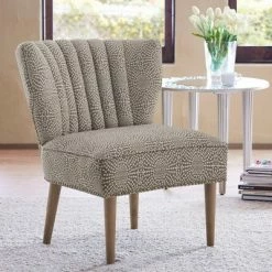 Best Sale ✔️ Madison Park Remy Channel Back Slipper Chair Beige 🧨
