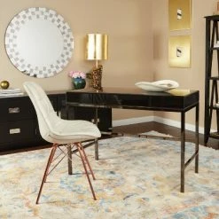 Buy 🔥 OSP Home Furnishings Langdon Chair In Faux Leather - Ave Six Black 😍 -Living Room Chairs Sales unnamed file 7758