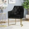 Discount 😍 McDonough Modern Tufted Glam Accent Chair Black - Christopher Knight Home ✔️ -Living Room Chairs Sales unnamed file 785