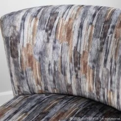 Top 10 🛒 Fran Contemporary Upholstered Slipper Chair - LumiSource Gold/gray 🎁 -Living Room Chairs Sales unnamed file 7879