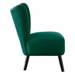 Top 10 👏 Homelegance Imani Mid Century Modern Velvet Accent Upholstered Living Room Bedroom Lounge Chair, Green 🛒
