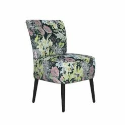 Brand new ✨ Aviva Armless Chair Modern - Handy Living Black Floral 👏