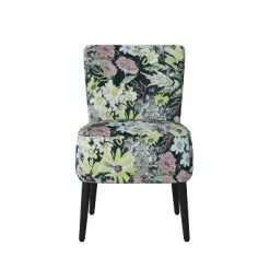 Brand new ✨ Aviva Armless Chair Modern - Handy Living Black Floral 👏 -Living Room Chairs Sales unnamed file 7906