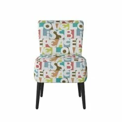 Brand new ✨ Aviva Armless Chair Modern - Handy Living Black Floral 👏 -Living Room Chairs Sales unnamed file 7908