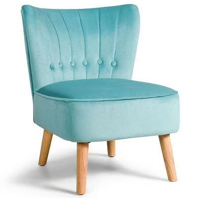 Brand new โ๏ธ Costway Armless Accent Chair Tufted Velvet Leisure Chair Single Sofa Upholstered BlueGreenPink ๐ 11 Brand new โ๏ธ Costway Armless Accent Chair Tufted Velvet Leisure Chair Single Sofa Upholstered BlueGreenPink ๐ - Image 9