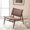 Budget 🔥 Soleil Leather Woven Accent Chair - Safavieh 🧨 -Living Room Chairs Sales unnamed file 7942