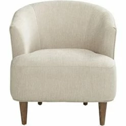 Best reviews of ❤️ 55 Downing Street Herringbone Beige Fabric Modern Accent Chair 👏 -Living Room Chairs Sales unnamed file 7957