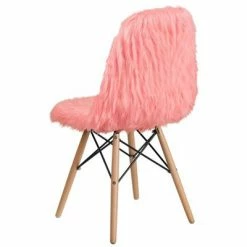 Outlet ⭐ Shaggy 🦮 Dog Accent Chair - Riverstone Furniture Baby Pink 🧨 -Living Room Chairs Sales unnamed file 7995