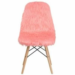 Outlet ⭐ Shaggy 🦮 Dog Accent Chair - Riverstone Furniture Baby Pink 🧨 -Living Room Chairs Sales unnamed file 7996