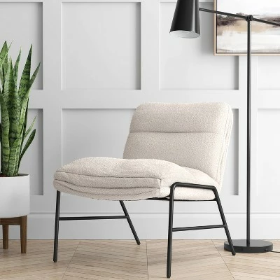 Cheap ๐ Pohle Armless Accent Chair with Metal Legs Sherpa - Project 62™ ๐ฏ 3 Cheap ๐ Pohle Armless Accent Chair with Metal Legs Sherpa - Project 62™ ๐ฏ