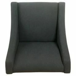 Cheapest ✔️ Modern Swoop Accent Chair with Nailhead Trim - Homepop Rich Charcoal 👍 19 Cheapest ✔️ Modern Swoop Accent Chair with Nailhead Trim - Homepop Rich Charcoal 👍 -Living Room Chairs Sales unnamed file 8006