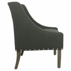 Cheapest ✔️ Modern Swoop Accent Chair with Nailhead Trim - Homepop Rich Charcoal 👍 20 Cheapest ✔️ Modern Swoop Accent Chair with Nailhead Trim - Homepop Rich Charcoal 👍 -Living Room Chairs Sales unnamed file 8007