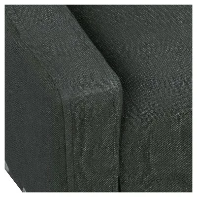 Cheapest ✔️ Modern Swoop Accent Chair with Nailhead Trim - Homepop Rich Charcoal 👍 8 Cheapest ✔️ Modern Swoop Accent Chair with Nailhead Trim - Homepop Rich Charcoal 👍 - Image 6