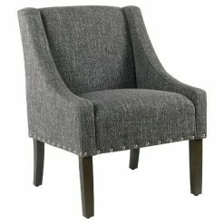 Cheapest ✔️ Modern Swoop Accent Chair with Nailhead Trim - Homepop Rich Charcoal 👍 30 Cheapest ✔️ Modern Swoop Accent Chair with Nailhead Trim - Homepop Rich Charcoal 👍 -Living Room Chairs Sales unnamed file 8017