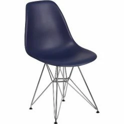 Best reviews of 🔔 Elon Series Plastic Chair - Riverstone Furniture Collection Navy 👏 -Living Room Chairs Sales unnamed file 8025