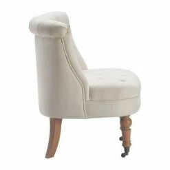 Outlet 😀 Elmhurst Tufted Accent Chair - Finch Vintage Cream 🔥 -Living Room Chairs Sales unnamed file 8062