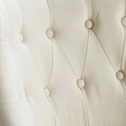 Outlet 😀 Elmhurst Tufted Accent Chair - Finch Vintage Cream 🔥 -Living Room Chairs Sales unnamed file 8065