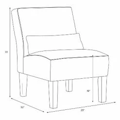Buy 🔥 Burke Armless Chair Otomi - Threshold™ 🌟 -Living Room Chairs Sales unnamed file 8098
