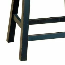 Brand new 🤩 Set of 2 18" Wooden Counter Height Stool with Saddle Seat - Benzara Black 🎉 -Living Room Chairs Sales unnamed file 81