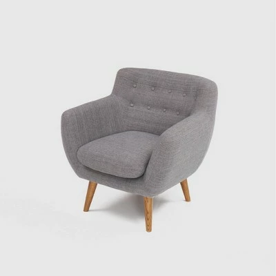 Best deal π Rhodes Mid Century Modern Tufted Armchair - RST Brands Steel Gray π 9 Best deal π Rhodes Mid Century Modern Tufted Armchair - RST Brands Steel Gray π - Image 7