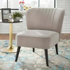 Flash Sale 🔥 Selma Channel Accent Chair - Buylateral Dark Gray 🥰 -Living Room Chairs Sales unnamed file 8106