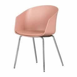 Best Pirce ⌛ Flam Chair with Silver Metal Legs - South Shore Pink/silver 🛒 -Living Room Chairs Sales unnamed file 8118