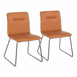 Deals 🤩 Set of 2 Casper Industrial Chairs - LumiSource Gray 🔥 -Living Room Chairs Sales unnamed file 8128