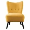 Buy 👏 Homelegance Imani Mid Century Modern Velvet Accent Upholstered Living Room Bedroom Lounge Chair, Yellow (2 Pack) 👏 -Living Room Chairs Sales unnamed file 8142