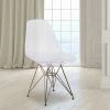 Brand new 👍 Flash Furniture Elon Series Ghost Chair with Gold Metal Base 👏