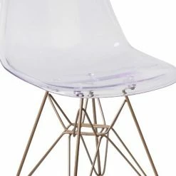 Brand new 👍 Flash Furniture Elon Series Ghost Chair with Gold Metal Base 👏 -Living Room Chairs Sales unnamed file 8155