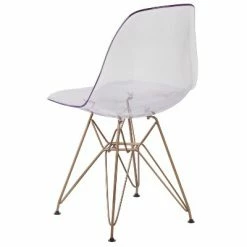 Brand new 👍 Flash Furniture Elon Series Ghost Chair with Gold Metal Base 👏 -Living Room Chairs Sales unnamed file 8156
