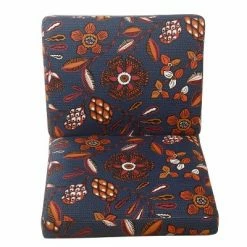 New 🔥 Armless Accent Chair Blue/Pink Floral - HomePop 🌟 -Living Room Chairs Sales unnamed file 8163