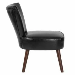 Deals ⭐ Flash Furniture HERCULES Holloway Series Black LeatherSoft Retro Chair 👍 -Living Room Chairs Sales unnamed file 8172