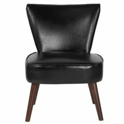 Deals ⭐ Flash Furniture HERCULES Holloway Series Black LeatherSoft Retro Chair 👍 -Living Room Chairs Sales unnamed file 8173