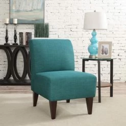 Brand new 🥰 North Accent Slipper Chair Teal Blue - Picket House Furnishings 🎉 -Living Room Chairs Sales unnamed file 8179
