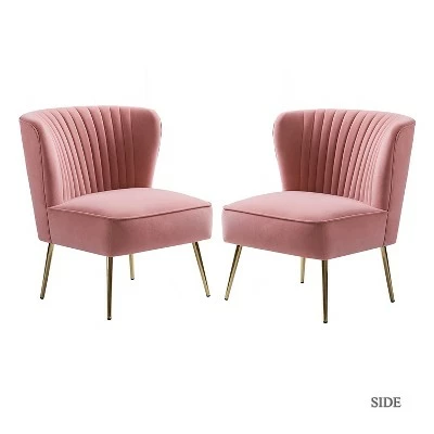 Deals π Quentin Velvet Accent Side Chair with Padded Seat Set of 2 | Karat Home β 14 Deals π Quentin Velvet Accent Side Chair with Padded Seat Set of 2 | Karat Home β - Image 12