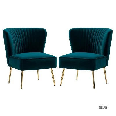 Deals π Quentin Velvet Accent Side Chair with Padded Seat Set of 2 | Karat Home β 16 Deals π Quentin Velvet Accent Side Chair with Padded Seat Set of 2 | Karat Home β - Image 14