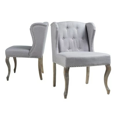 Budget βοΈ Set of 2 Niclas Accent Chair - Christopher Knight Home Light Gray π₯ 7 Budget βοΈ Set of 2 Niclas Accent Chair - Christopher Knight Home Light Gray π₯ - Image 5
