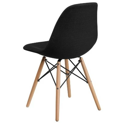 Promo π₯° Flash Furniture Elon Series Fabric Chair with Wooden Legs 𧨠6 Promo π₯° Flash Furniture Elon Series Fabric Chair with Wooden Legs 𧨠- Image 4
