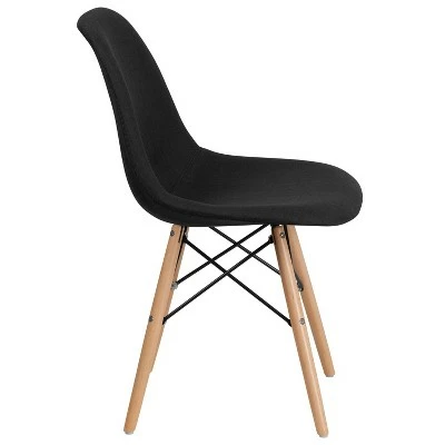 Promo π₯° Flash Furniture Elon Series Fabric Chair with Wooden Legs 𧨠7 Promo π₯° Flash Furniture Elon Series Fabric Chair with Wooden Legs 𧨠- Image 5
