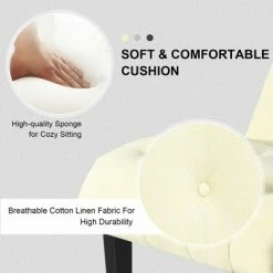 Best Sale 🌟 Costway Set of 2 Armless Accent Chair Upholstered Tufted Lounge Chair 😍 -Living Room Chairs Sales unnamed file 8286