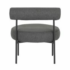Brand new 😀 Rhonda Accent Chair Polyester/Steel Black/Charcoal - LumiSource 💯 -Living Room Chairs Sales unnamed file 8326