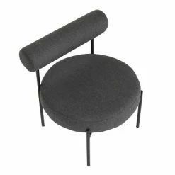 Brand new 😀 Rhonda Accent Chair Polyester/Steel Black/Charcoal - LumiSource 💯 -Living Room Chairs Sales unnamed file 8328