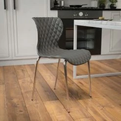 Hot Sale 🤩 Flash Furniture Lowell Contemporary Design Plastic Stack Chair ✔️