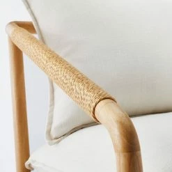 Best deal ⭐ Threshold Designed W/Studio McGee Ventura Upholstered Accent Chair with Wood Frame Natural - Threshold™ designed with Studio McGee 🎉 -Living Room Chairs Sales unnamed file 837