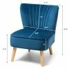 Discount 🔥 Costway 2PCS Accent Chair Leisure Chair Single Sofa Armless w/ Wood Legs 👏 -Living Room Chairs Sales unnamed file 8453