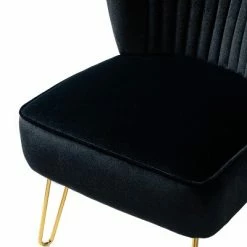 Budget ✨ Upholstery Velvet Side Chair with Tufted Back | Karat Home ✔️ -Living Room Chairs Sales unnamed file 8469