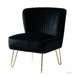 Budget ✨ Upholstery Velvet Side Chair with Tufted Back | Karat Home ✔️ -Living Room Chairs Sales unnamed file 8474