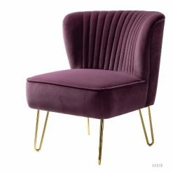Budget ✨ Upholstery Velvet Side Chair with Tufted Back | Karat Home ✔️ -Living Room Chairs Sales unnamed file 8483