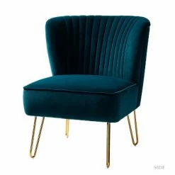 Budget ✨ Upholstery Velvet Side Chair with Tufted Back | Karat Home ✔️ -Living Room Chairs Sales unnamed file 8485